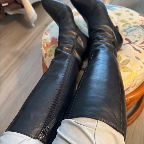 Via Spiga Black Leather Tall Boots size 6 1/2 - Picture 11 of 11